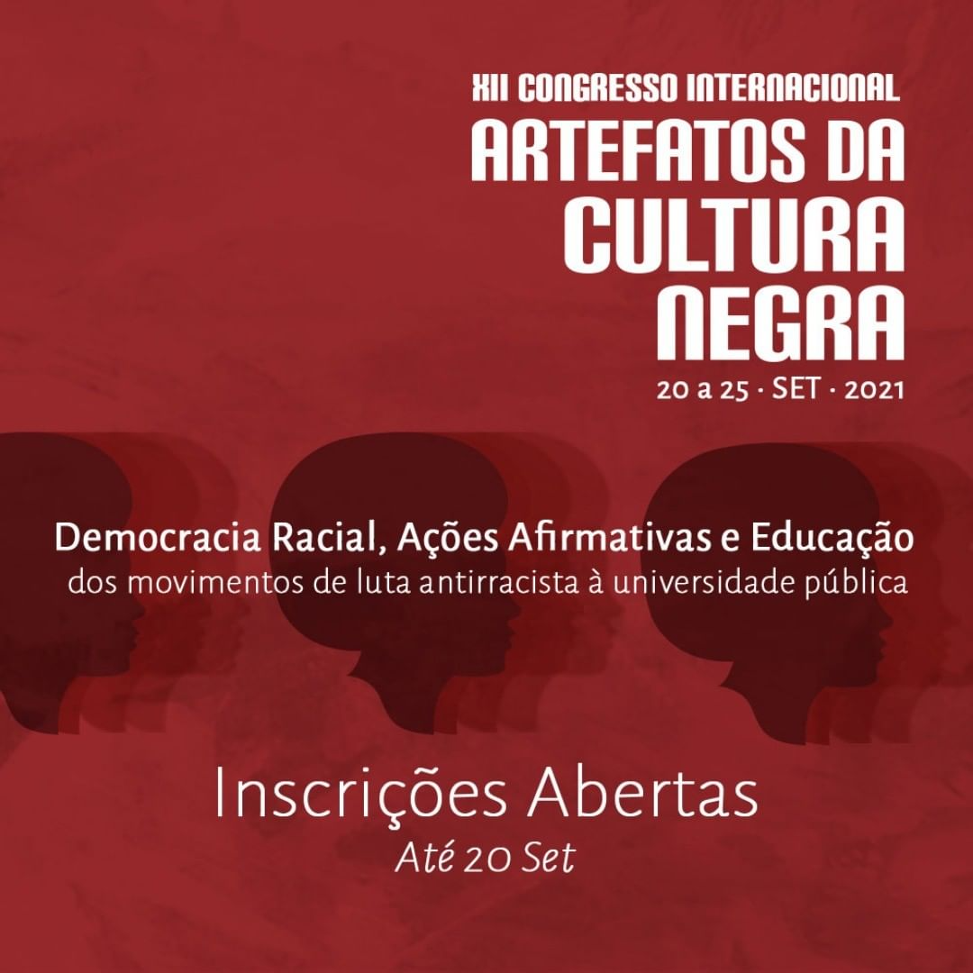 XII Congresso Internacional Artefatos da Cultura Negra acontecerá no período de 20 a 25 de setembro
