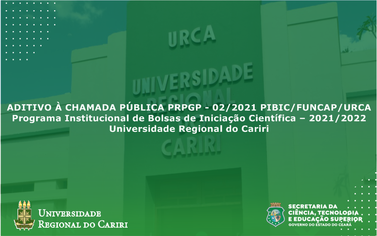 Prpgp divulga aditivo a chamada pública para bolsas não implementadas no PIBIC-Funcap