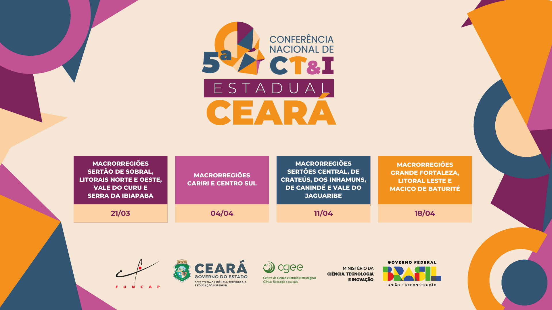 Ceará realiza Conferência Estadual de Ciência, Tecnologia e Inovação