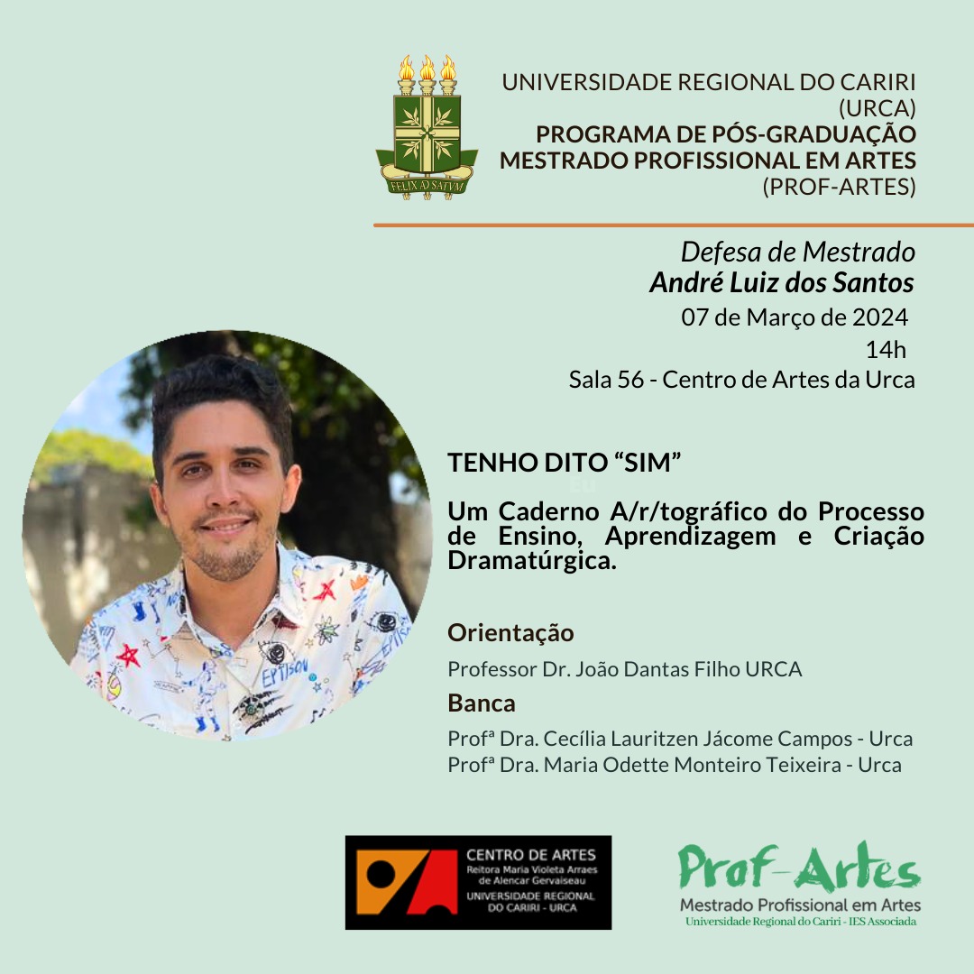 Defesa de Mestrado André Luiz