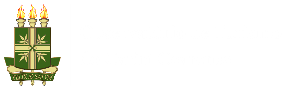 Logo site Observatório de Turismo do Cariri Cearense branco