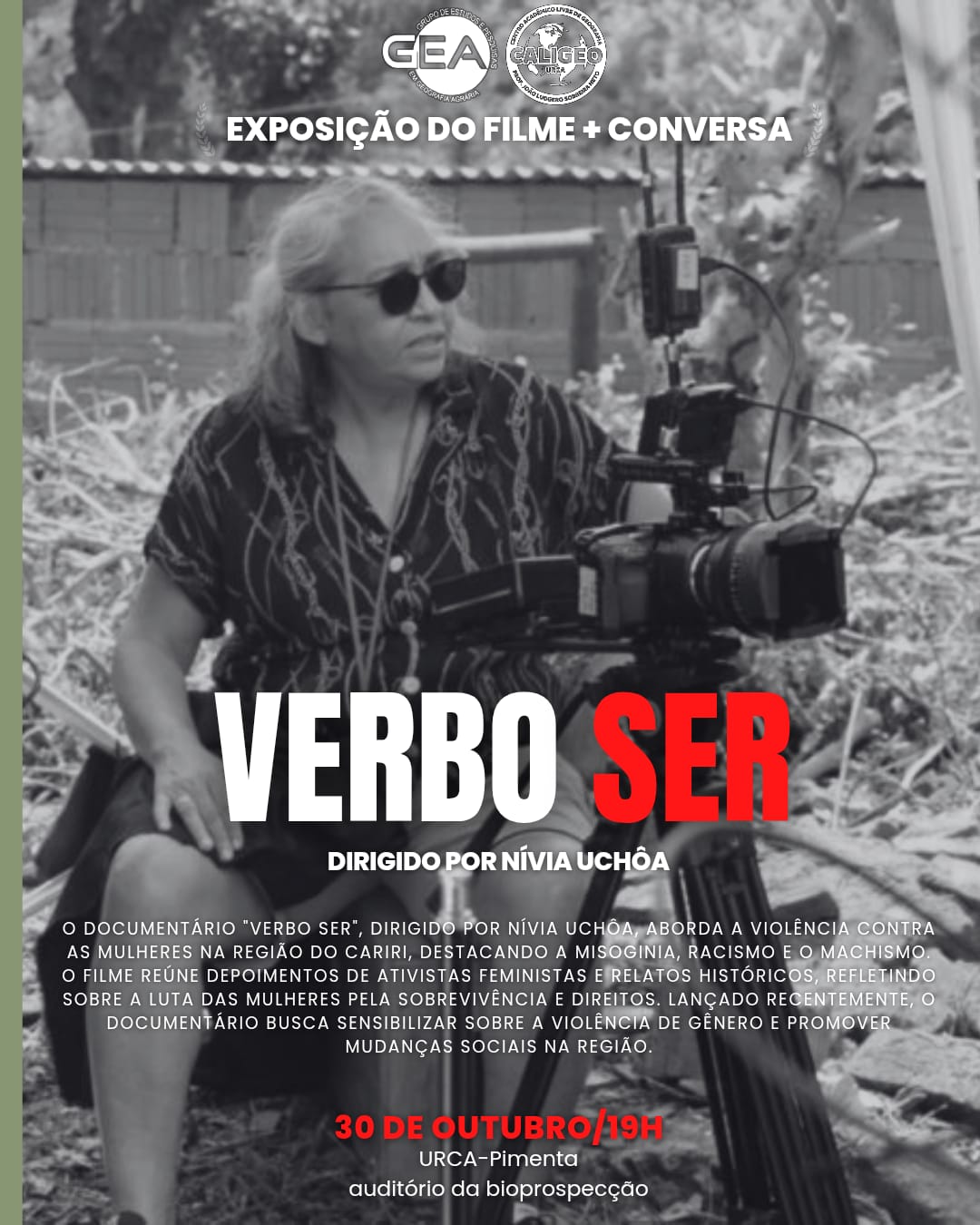 Documentário Verbo Ser será apresentado neste dia 30, na URCA