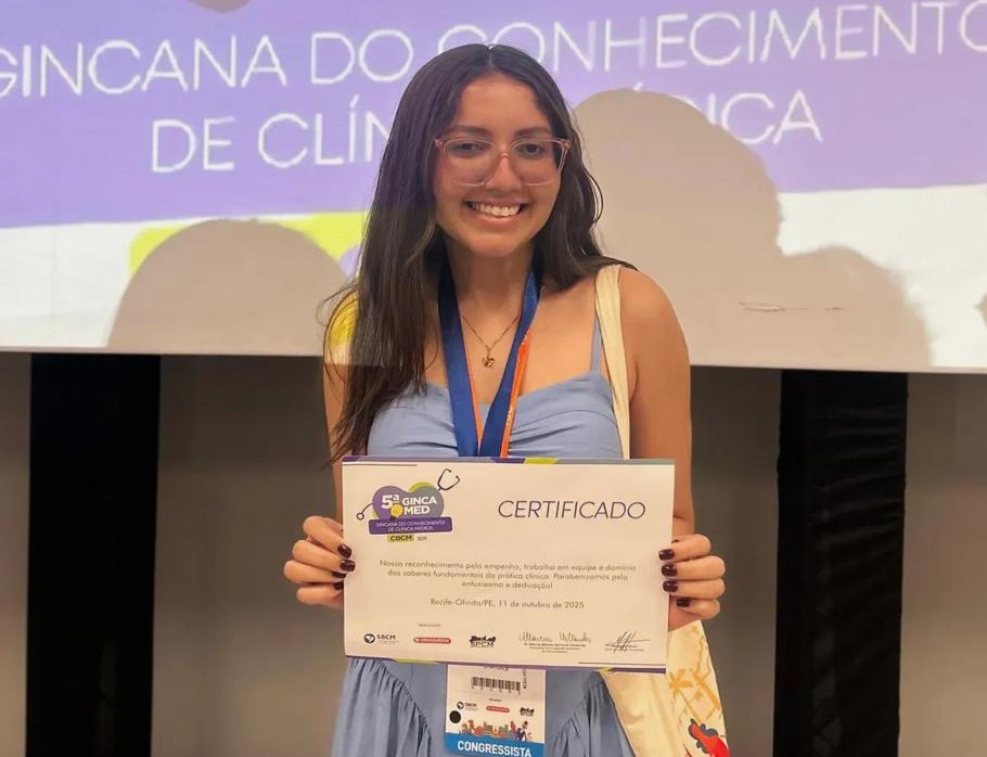LICCLIM da URCA participa do maior Congresso de Clínica Médica do Brasil; estudante se destaca com o 2º lugar em gincana