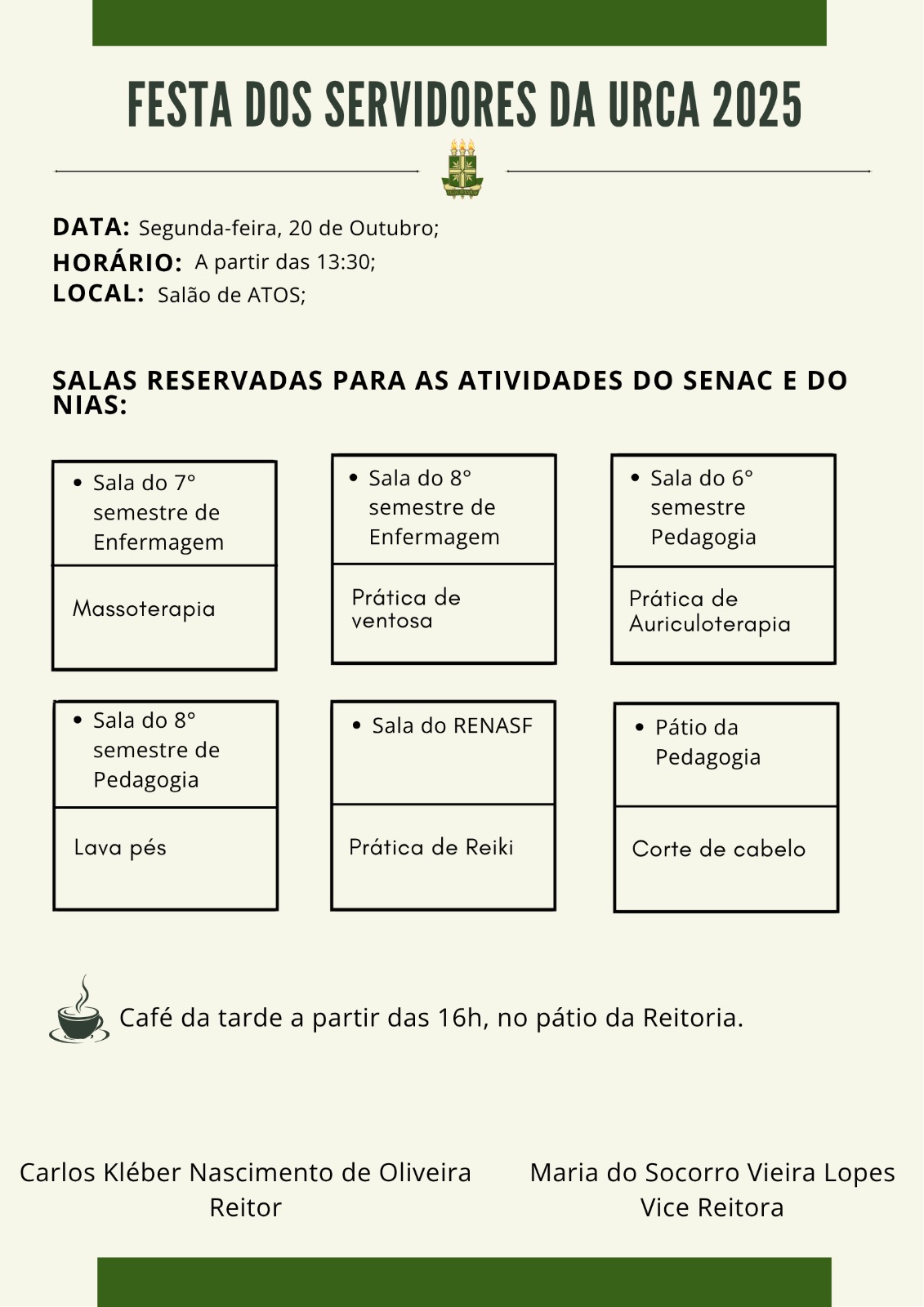 Festa dos Servidores da URCA será realizada na próxima segunda-feira, 20
