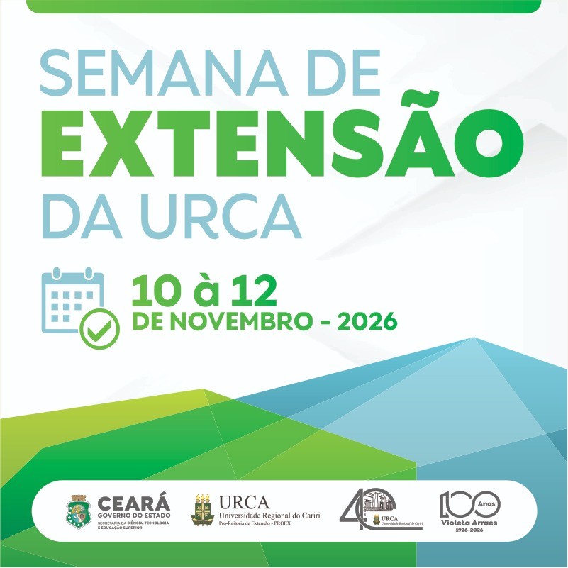 Com o tema “Política Nacional e Institucional de Extensão Universitária”, URCA abre inscrições para a XI Semana de Extensão